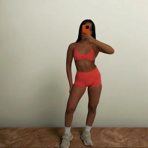 OEM Women Gym Fitness Striped Breathable 2 Piece Sets High Waist Butt Lifting Bottoms Sports Active Yoga - Product Image 3
