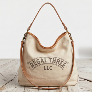 กระเป๋าถือสะพายไหล่ผ้าแคนวาส Regal Three Llc สีแดงวินเทจ สายสะพายเดี่ยว พร้อมพู่ห้อย ปิดด้วยซิป กระเป๋าโฮโบสำหรับผู้หญิง กันน้ำ ทำจากหนัง - Product Image 6