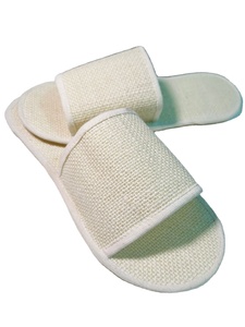 Pantoufles d'hôtel en jute de haute qualité Pantoufles de jute de spa respectueuses de la nature Approvisionnement en gros avec une semelle EVA à faible quantité minimale de commande pour adultes du Bangladesh - Product Image 4