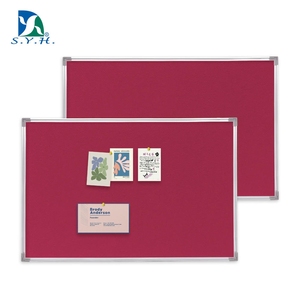 กระดานประกาศอะลูมิเนียม SYH ขนาด 45x60 ซม. ทนทาน พร้อมมุมพลาสติก สำหรับใช้ในโรงเรียน/สำนักงาน  รับทำโลโก้ตามสั่ง - Product Image 1