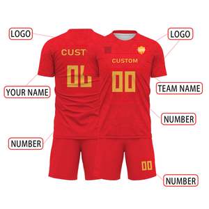 Camiseta de Fútbol Personalizable para Niños, Nuevo Estilo, Sublimación Completa, Secado Rápido, Uniforme de Entrenamiento Transpirable para Equipos de Fútbol Infantil - Product Image 2