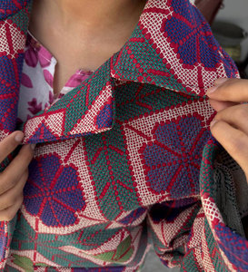 Authentic Vintage <b>Kantha</b> Cotton <b>Jacket</b> – Reversible Hand-Stitched Quilted Coat, Unique Ethnic Wear - Product Image 2