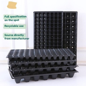 Plateau de semis en plastique respirant à cellules multiples, écologique et réutilisable pour la propagation de légumes et de fleurs en serre - Product Image 1