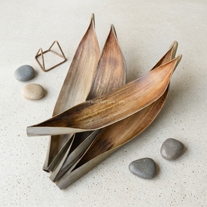 Décorations en bois poli en forme de feuille de cocotier Dekor Asia pour cages d'animaux, décoration intérieure et artisanat - Cadeaux écologiques de taille personnalisée - Product Image 5
