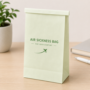 Bolsa Biodegradable EcoRev para Vómitos, Impresión Offset en Papel Blanco, Sellado Autoadhesivo, Ecológica, Cuidado Personal, Bolsa Plana Estándar - Product Image 3