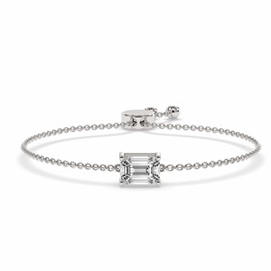 สร้อยข้อมือแฟชั่นทองคำแท้ 10k/12k/14k/18k ดีไซน์คลาสสิค ประดับมรกตคริสตัล ทำมือ สำหรับผู้หญิงและเด็กผู้หญิง สวมใส่ในงานปาร์ตี้ - Product Image 2