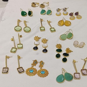 Premium Quality <b>Beautiful</b> Mix Design <b>Earrings</b> Comfortable Lightweight Ideal For Office Wear, Casual Wear, Party & College Wear - Product Image 1