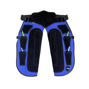 Nuevo delantal de cuero para herrador, ajustable en la cintura, delantal de protección para herrado de caballos con 4 bolsillos para cuchillos de herrado, 29 pulgadas - Product Image 2