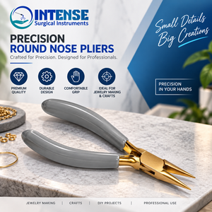 Alicates Profesionales de Acero Inoxidable con Acabado Dorado para Joyería, Herramienta para Doblar Alambre y Abalorios, Instrumentos Quirúrgicos de Alta Resistencia - Product Image 5