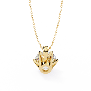 Collar Solitario de Oro Rosa de 14 Quilates con Diseño de Estrella, 220 Ct, Diamante Creado en Laboratorio, Joyería Fina para Bodas y Fiestas - Product Image 5