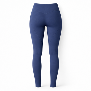 <b>Women</b> Lightweight High Waist Elastic Waist <b>Compression</b> Gym <b>Leggings</b> Premium Quality Full Length Spandex/Nylon Solid Seamless - Product Image 3