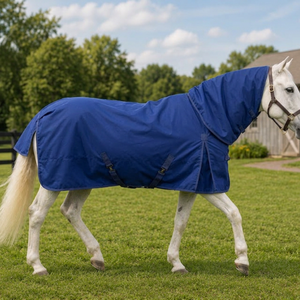 True Blue 600 Denier 200 GSM Synthetic Paddock Combo Turnout Blanket Polyester-Filled Model ESE-TR-004 - Product Image 2