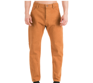 Jean en denim brut bleu foncé respirant et écologique de haute qualité pour homme, coupe droite classique, 14,8 oz, selvedge, idéal hiver et automne - Product Image 1