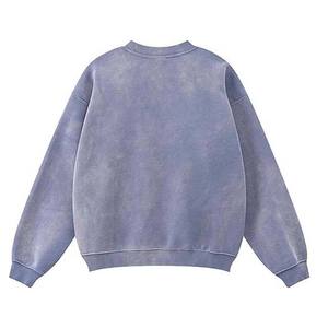 Sweat-shirts à revers côtelés, fabrication directe d'usine, sweat-shirts personnalisés lavés aux enzymes, sweat-shirts d'extérieur pour hommes. - Product Image 5