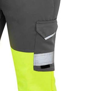 <b>High</b> Visibility Safety Pants Hi <b>Vis</b> Reflective <b>Work</b> <b>Trousers</b> with Pockets for Construction Use Heavy Duty Wholesale OEM Service - Product Image 5