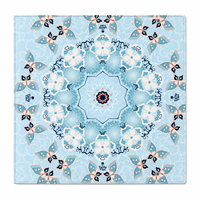 Tapis de Mahjong Américain Pliable Moderne au Design Original, Motif Papillon Bleu, 33x33, Antidérapant en Caoutchouc, Imprimé Personnalisé