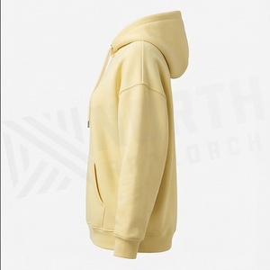 Sweats à capuche à épaules tombantes pour femmes, vêtements de sport, molleton de coton de haute qualité, pulls personnalisés, hauts tendance et de qualité supérieure - Product Image 3
