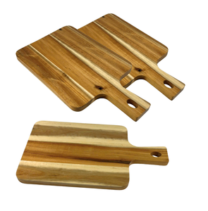 Planche à découper en bois naturel, bloc de découpe en bois massif pour cuisine, planche de boucher durable, ustensile de cuisine en bois - Product Image 2