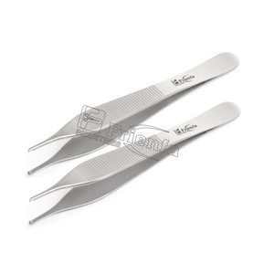 Pince à mouchoirs Adson-Brown, 12 cm / 4.7 ", 9x9 dents Fabricants en acier inoxydable allemand de haute qualité - Product Image 3