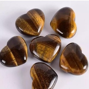 Vente en gros Oeil de tigre Puffy Heart Natural Healing Crystal Agate Gemstone Heart Shape Stone à vendre en vrac - Product Image 4