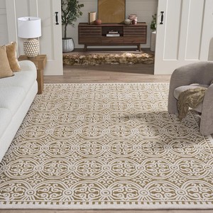 Tapis en jute tressé à la main écologique avec franges, tapis de sol tissé naturel pour la décoration de la maison, l'entrée et le salon - Product Image 5