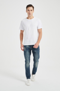 T-shirt personnalisé avec votre propre logo, t-shirts décontractés pour hommes, hauts en coton à manches courtes, t-shirt uni personnalisé pour hommes - Product Image 6