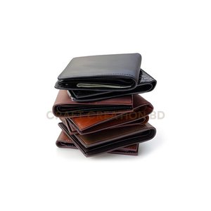 Portefeuille en cuir de chèvre pour homme, faible MOQ, 100 % cuir véritable, fin, à double pli, porte-cartes, fabricant de cuir du Bangladesh, vente en liquidation - Product Image 2