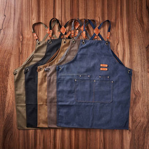 Wholesales Waterproof Canvas <b>Apron</b> High Quality Printing logo Customized Unisex Canvas <b>Leather</b> Accessories AAA-0022 - Product Image 6