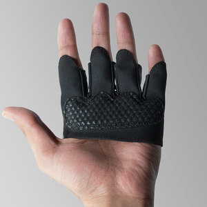 New Half-<b>finger</b> Unisex Gym Gloves With Adjustable Velcro Wrist <b>Strap</b> Polyester Uv Protection Sports Exercise Training Use - Product Image 4