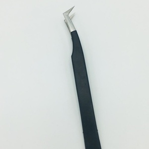 RMI Pointe de botte russe à 45 degrés, en acier inoxydable, avec pointe en acier argentée pour tibia et poignée thermolaquée noire, pointe lisse, longueur 10 mm - Product Image 4