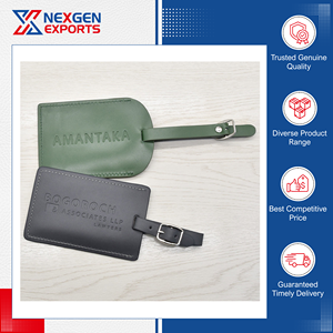 Nouvelles arrivées en stock, étiquettes de bagages en cuir PU écologiques faites à la main de qualité supérieure pour les acheteurs en gros - Product Image 4