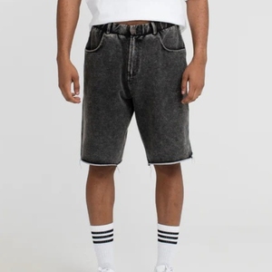 Shorts en jean pour homme, hiver, entièrement personnalisables, streetwear, 360g, 100% coton, tissu respirant et à séchage rapide, haute qualité, couleur personnalisable - Product Image 6