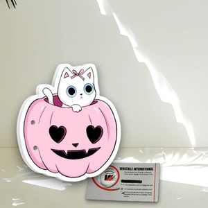 Palette à Cils Magnétique en Acrylique de Haute Qualité pour Halloween, Motif Chat, Diamant/Cercle, Multifonctionnelle, Réutilisable, Marque Privée - Product Image 4
