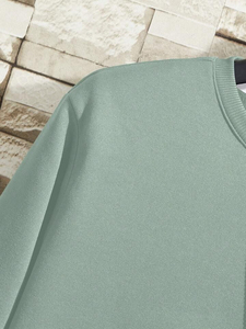 2026 Men's Plus Size 100% Cotton <b>Fleece</b> Oversized Sweatshirts with Anti-Shrink Feature for <b>Running</b> Oversized Sweatshirt - Product Image 5
