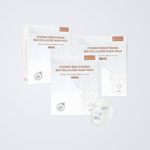 Masque facial fonctionnel coréen K-Beauty Pyuribaio Brightening Baioselrulrooseu 5EA Fabriqué en Corée 22g x 5 - Product Image 1