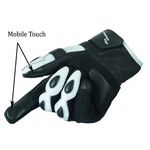 Gants de moto en cuir de qualité supérieure pour motocross, protection rigide en fibre de carbone, respirants, compatibles écran tactile, pour usage extérieur - Product Image 5