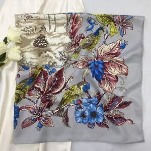 Pañuelo de Seda Personalizado para Mujer, Pañuelo Cuadrado de Moda para la Cabeza, Pañuelo para el Cabello, Pañuelo para el Cuello, Sensación Suave de Satén, Diseño Elegante - Product Image 3