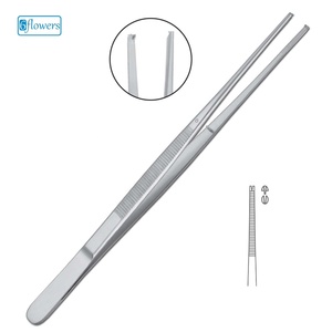 Pinces à pansements Brophy 1×2 dents, en acier inoxydable de haute qualité, instruments chirurgicaux manuels certifiés CE ISO 9001,2015 Classe I - Product Image 1