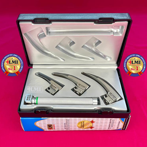 Laringoscopio Macintosh de Fibra Óptica, Juego de Instrumentos Manuales para Bebés, Cirugía ORL, Operaciones Hospitalarias, Certificado CE - Product Image 1