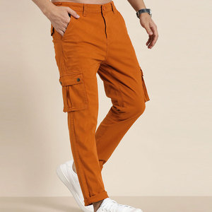 Pantalones Cargo Modernos para Hombre con Diseño de Bolsillos Utilitarios, Tela de Sarga Resistente y Estilo Casual Urbano para Uso Diario - Product Image 1