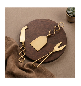 Brass <b>Cheese</b> <b>Set</b> Butter Knives Cutting Tools for Home Giveaways Gold Luxury <b>Cheese</b> <b>Set</b> Manufacture Lowest Price - Product Image 6