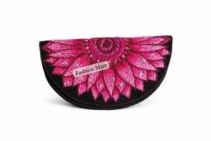 Pochette de soirée luxueuse faite à la main, ornée de fleurs et de perles, pour femmes, pour mariage ou fête, brodée à la main - Product Image 5