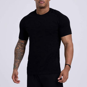 T-shirt court en toile pour homme, col rond, coupe classique, polyester/coton de haute qualité, design personnalisé OEM, respirant, séchage rapide, décontracté, été - Product Image 3