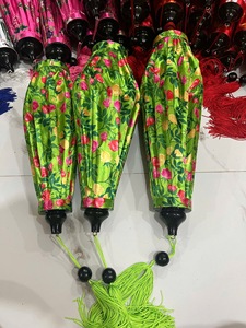 Lanternes en soie d'extérieur, lanternes en bambou et en soie, lumières décoratives pour jardin, fête, mariage, lanternes en soie du Vietnam - Product Image 5