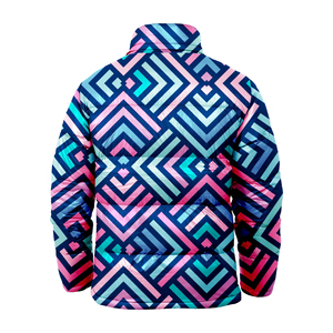 Men's High Quality Custom Winter Puffer <b>Jacket</b> Waterproof Eco-Friendly Street Style Customized Collar <b>Canvas</b> Fabric Sublimation - Product Image 3