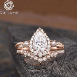 Charm Jewells IGI Certified 3 GM <b>Silver</b> Gold Plated Cushion Cut Moissanite <b>Eternity</b> Band <b>Ring</b> Prong Setting Women's Classic <b>Ring</b> - Product Image 5