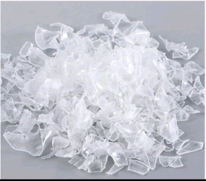 Flocons de PET recyclé moulé, lavés à chaud, transparents/bleus, haute brillance, haute rigidité, emballage en vrac pour appareils électroménagers - Product Image 1
