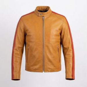 Chaqueta de Motociclista de Cuero Genuino para Hombre de la Mejor Calidad, Nueva Colección de Invierno, Chaquetas de Motocicleta con Protecciones Desmontables Personalizadas - Product Image 1