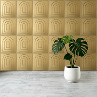 Panneaux muraux 3D en PVC imperméables décoratifs modernes pour la décoration intérieure des murs de la maison
