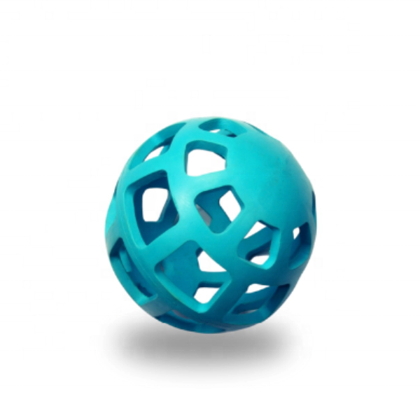 Pet Dog Toy Rubber Interactive Dog Toys Ball for Dogs Chew Toy Hollow Ball Bell Puppy Outdoor Training Game Playing Supplies